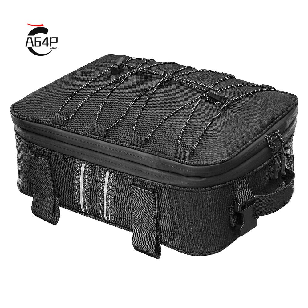 Motorcycle Gear Warehouse - A64P-Motorcycle Rear Seat Luggage Bag Tail