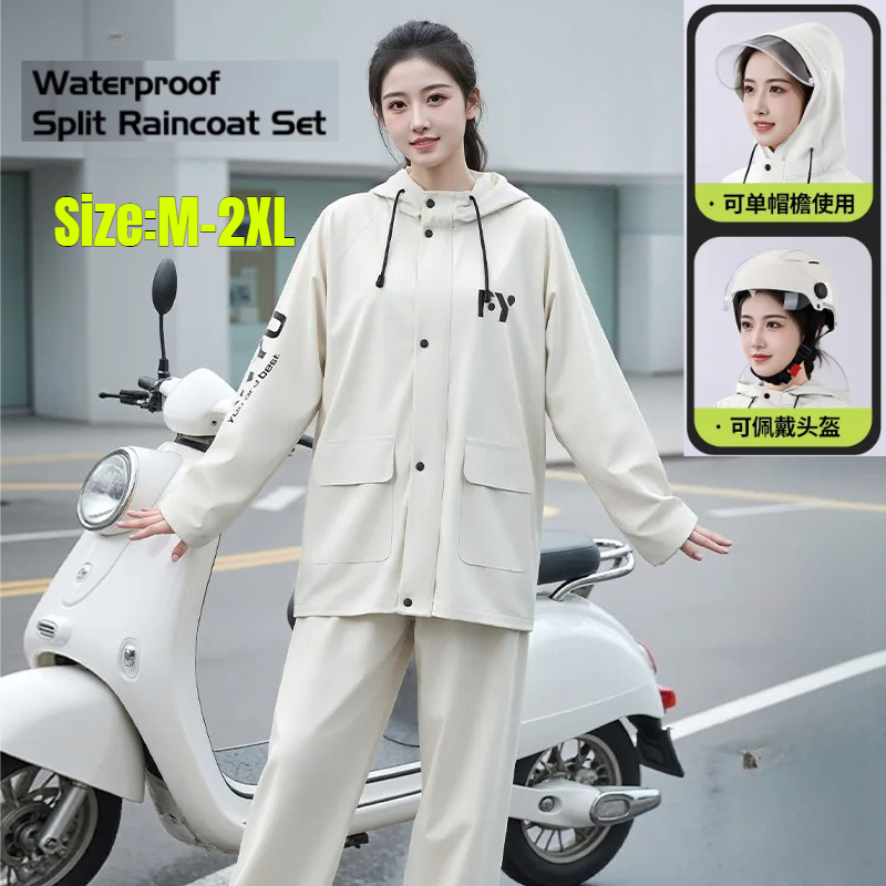 Motorcycle Gear Jacket And Pants - Motorcycle Rain Suit for Adults Waterproof