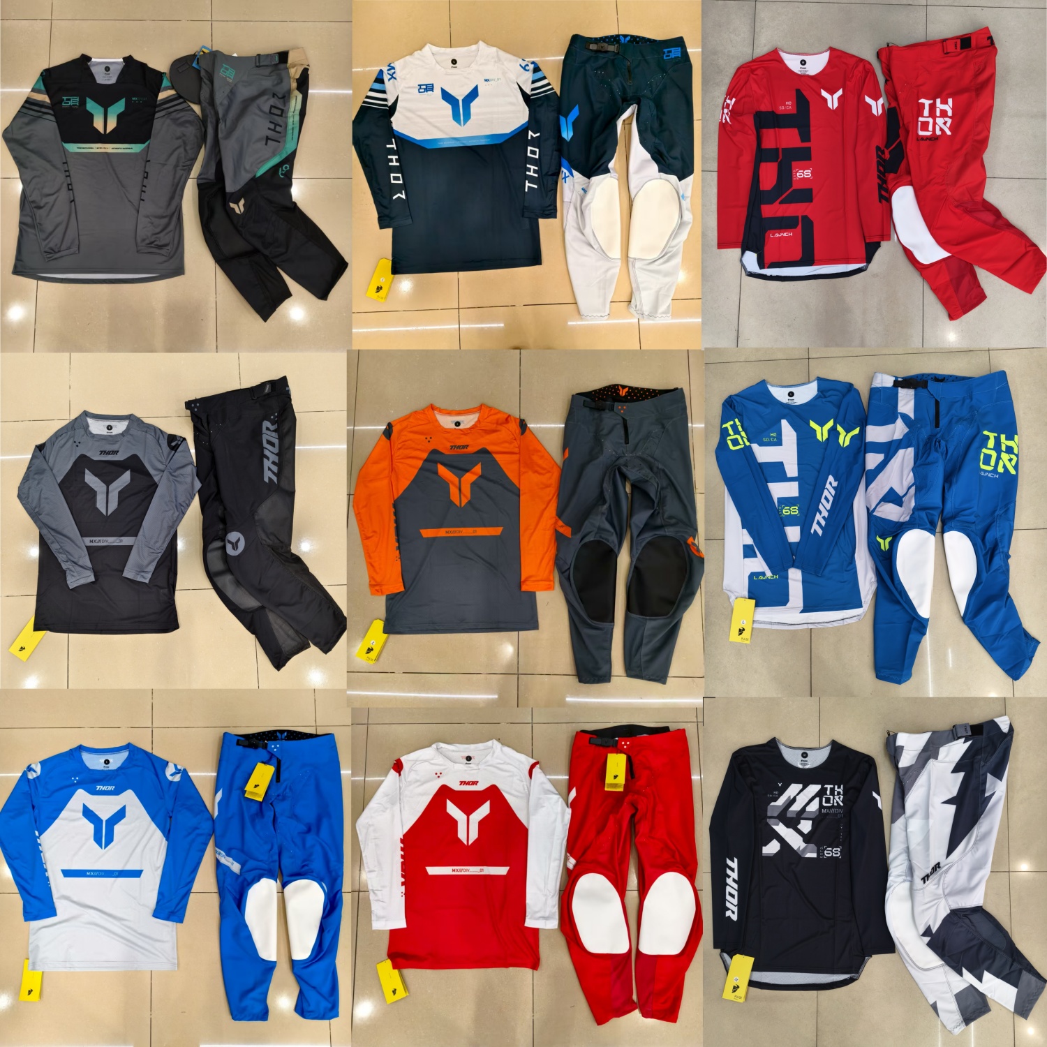 Motorcycle Gear Full Set - THOR Off-Road Motorcycle Racing Gear Set