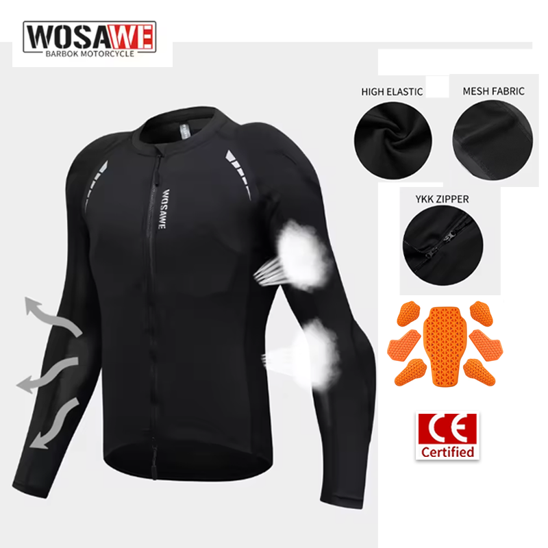 Gearx Motorcycle Jacket - WOSAWE Motorcycle Jacket Men Full Body