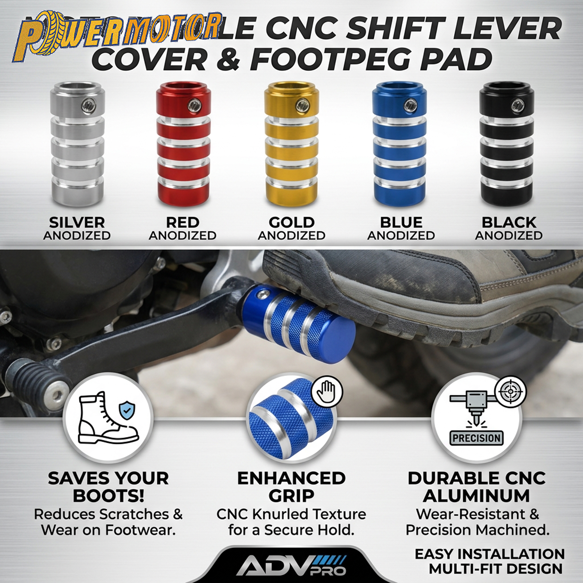 Motorcycle Gear Cover - DirtBike Motorcycle CNC Gear Shift Lever