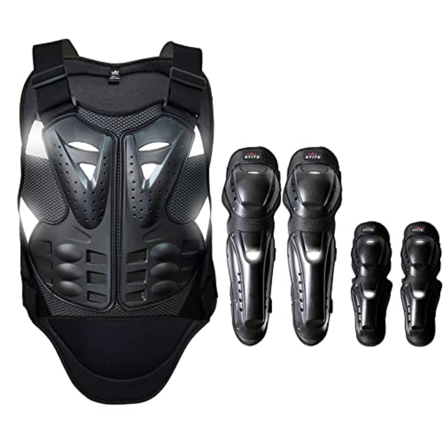 Chest Protector Armor - Motorcycle Accessories Elbow Knee Pads and