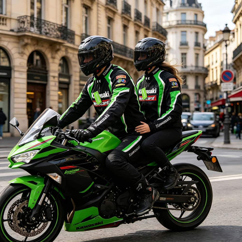 Gearx Motorcycle Jacket - Fashionable and luxurious Kawasaki motorcycle jacket
