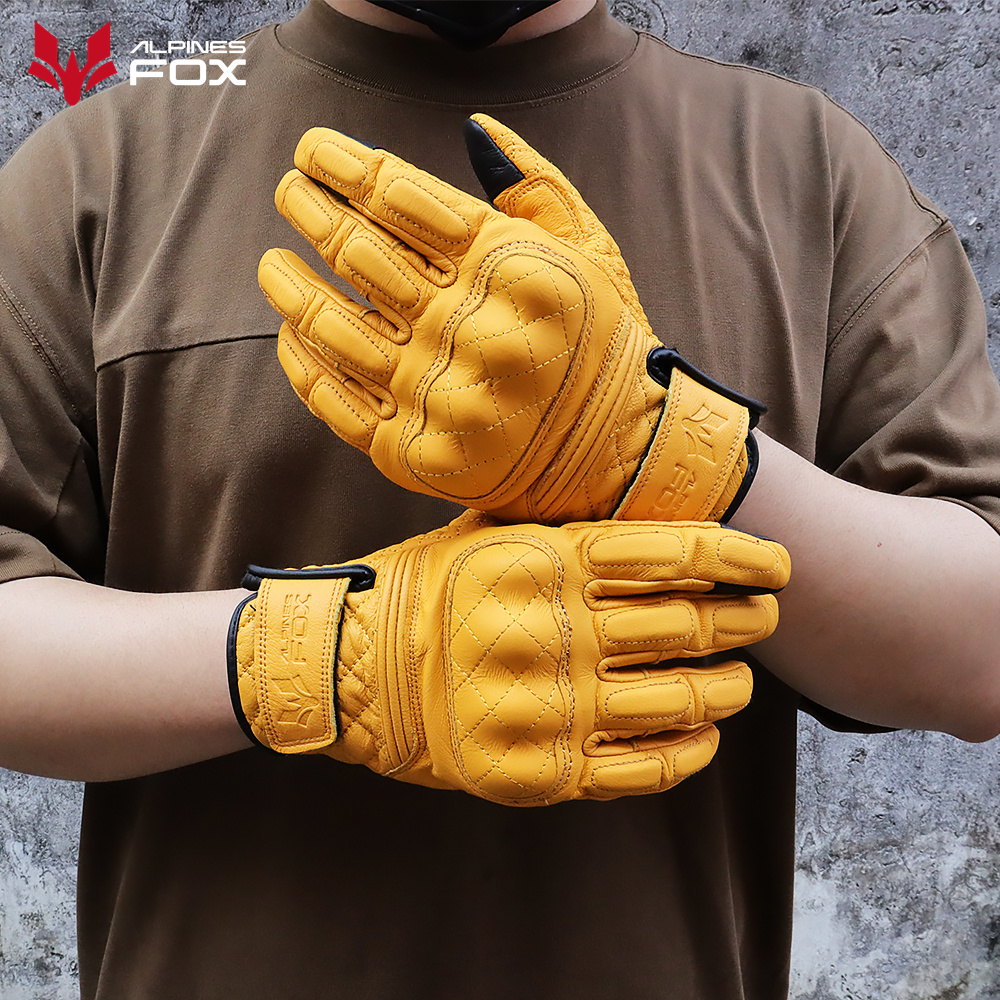 Retro Motorcycle Gloves Real L - Motorcycle Gear Full Set review and price