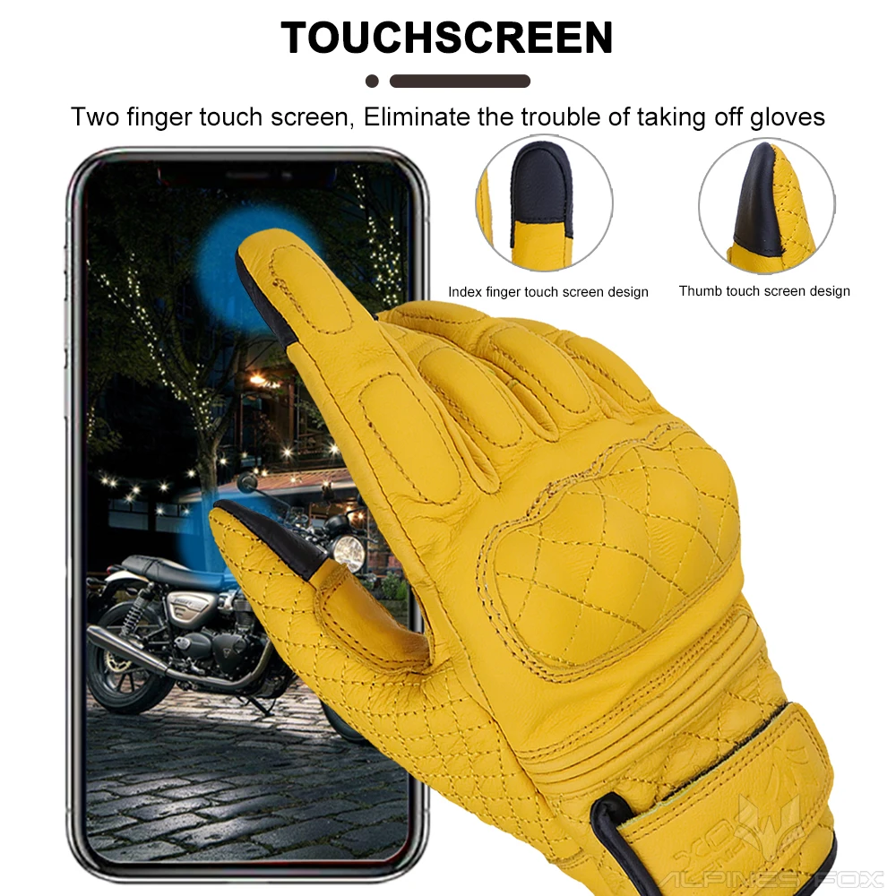 Retro Motorcycle Gloves Real L - Motorcycle Gear Full Set review and price