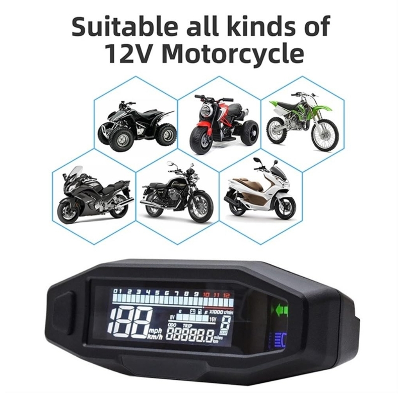 D0UC 6 Gear Display Motorcycle - Motorcycle Gear White review and price