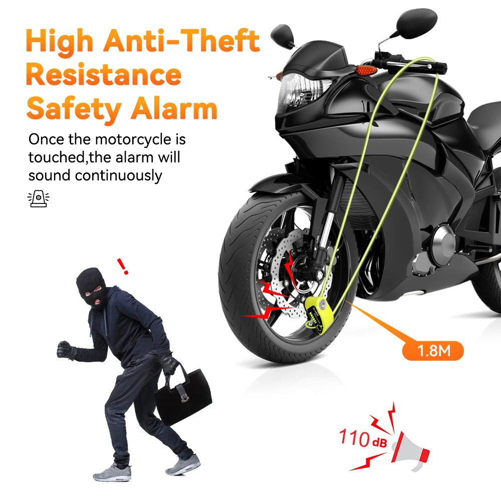 Gadpow Motorcycle Lock Recharg - Disc Lock Brake review and price