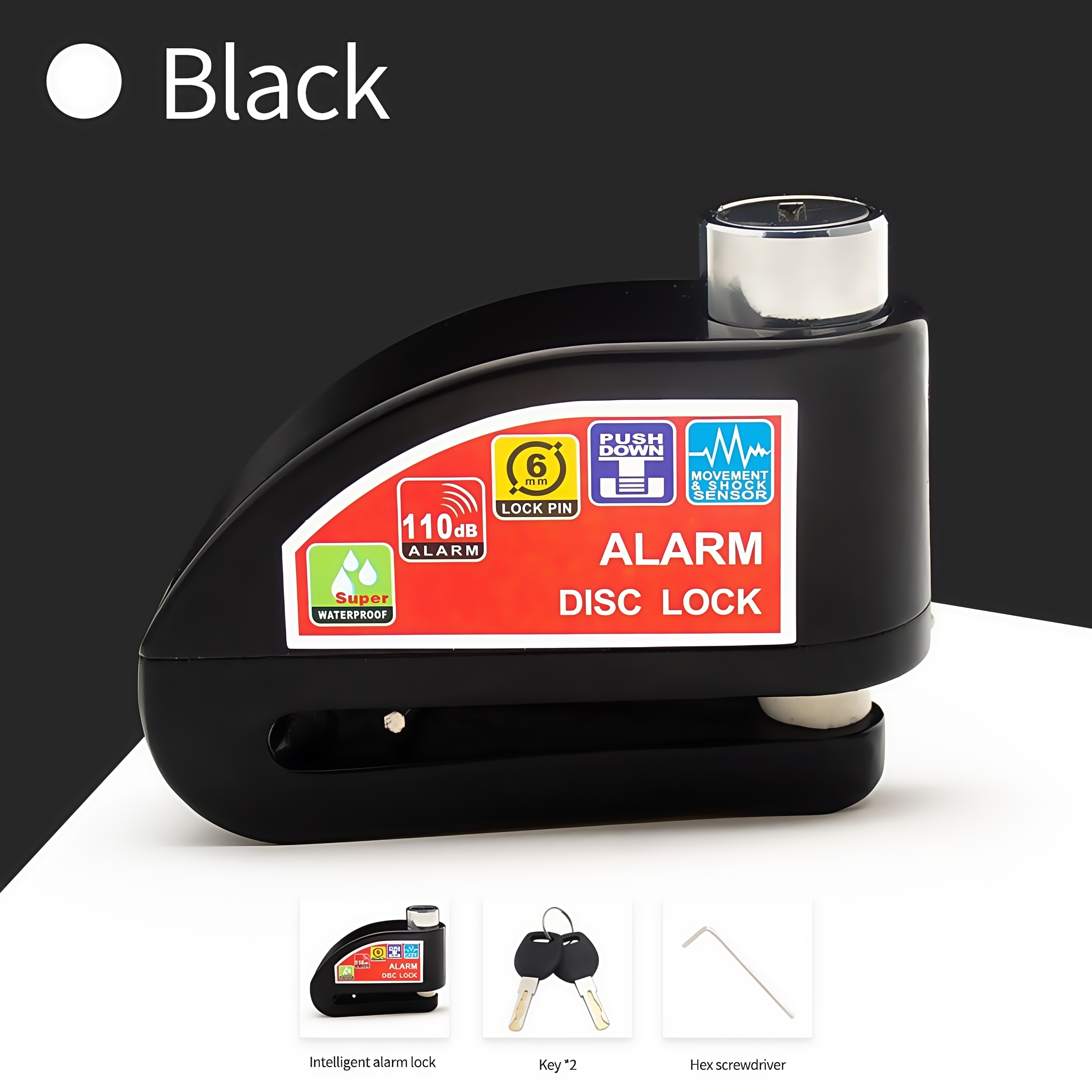Waterproof Disc Brake Alarm Lo - Disc Lock Brake review and price