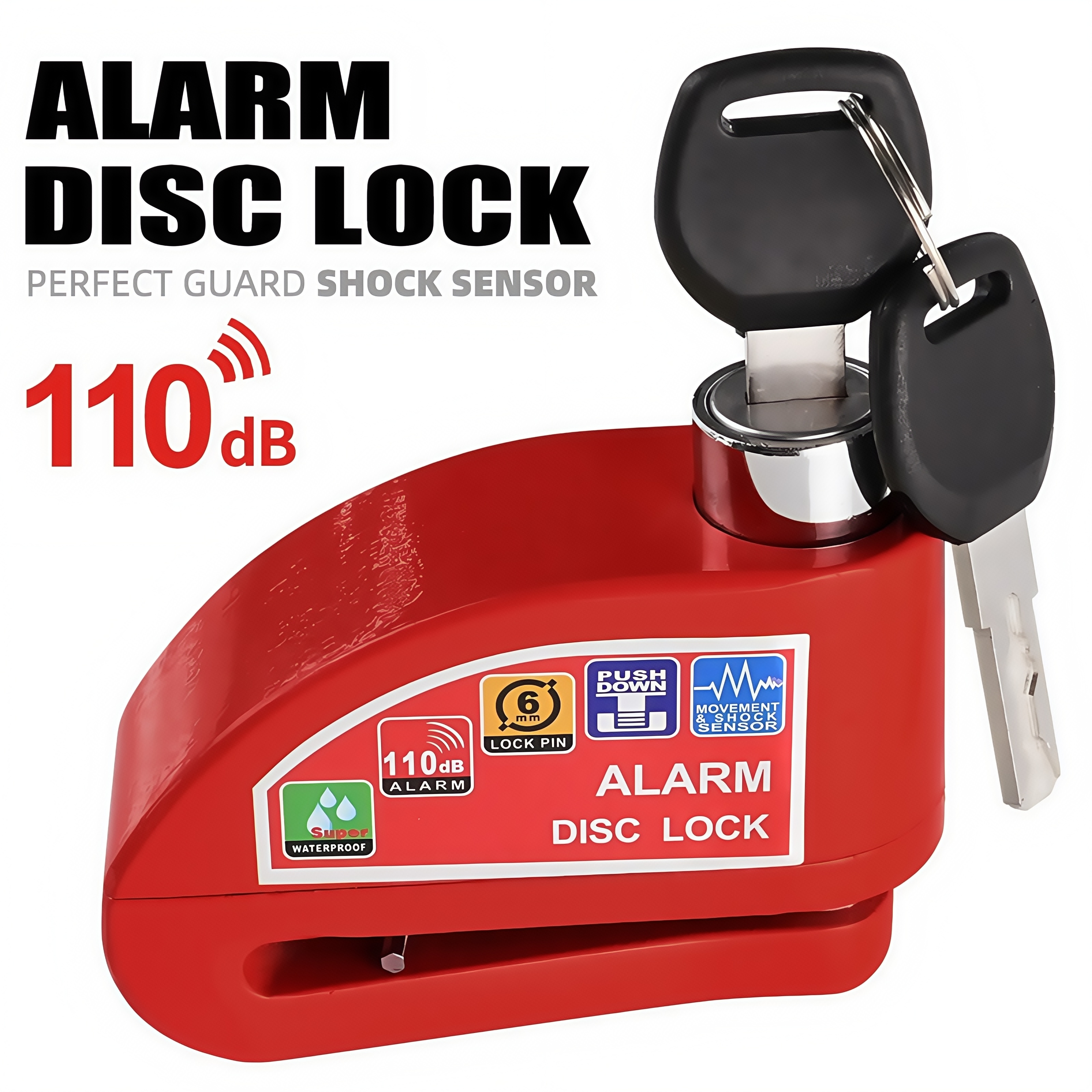 Waterproof Disc Brake Alarm Lo - Disc Lock Brake review and price