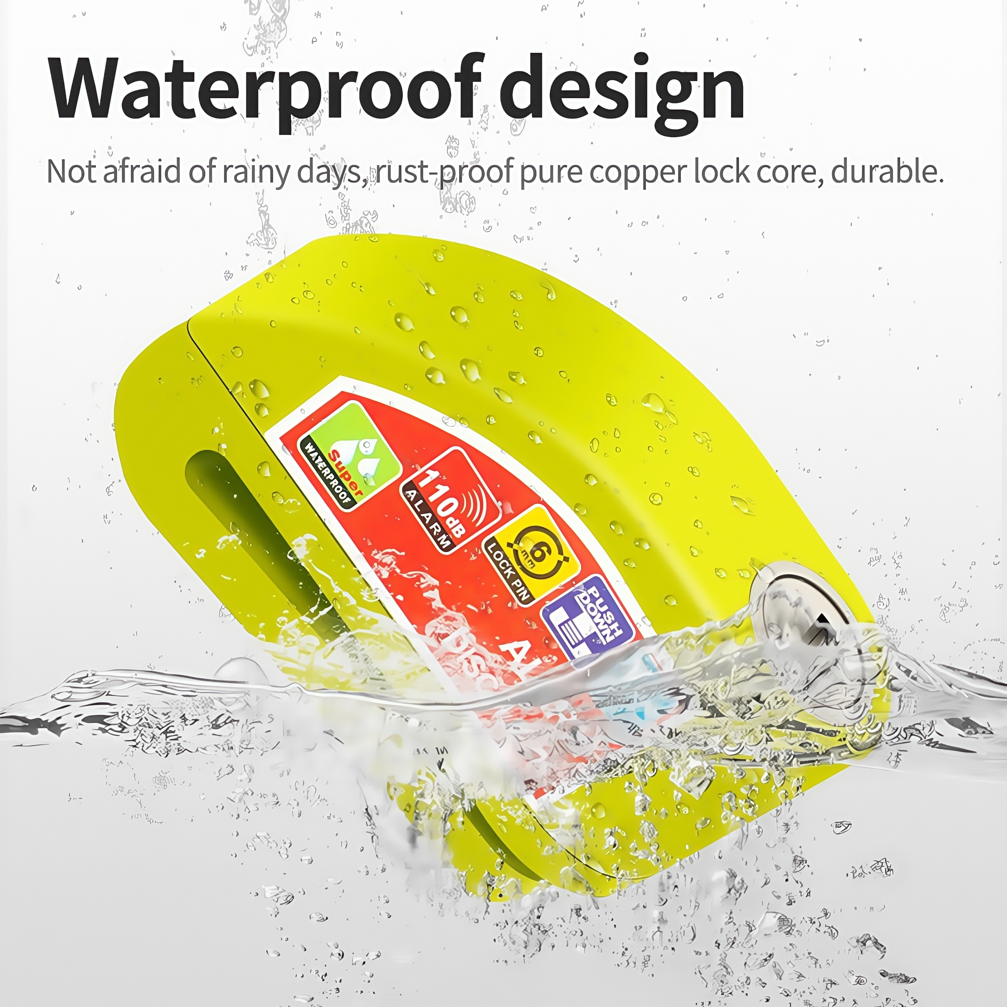 Waterproof Disc Brake Alarm Lo - Disc Lock Brake review and price