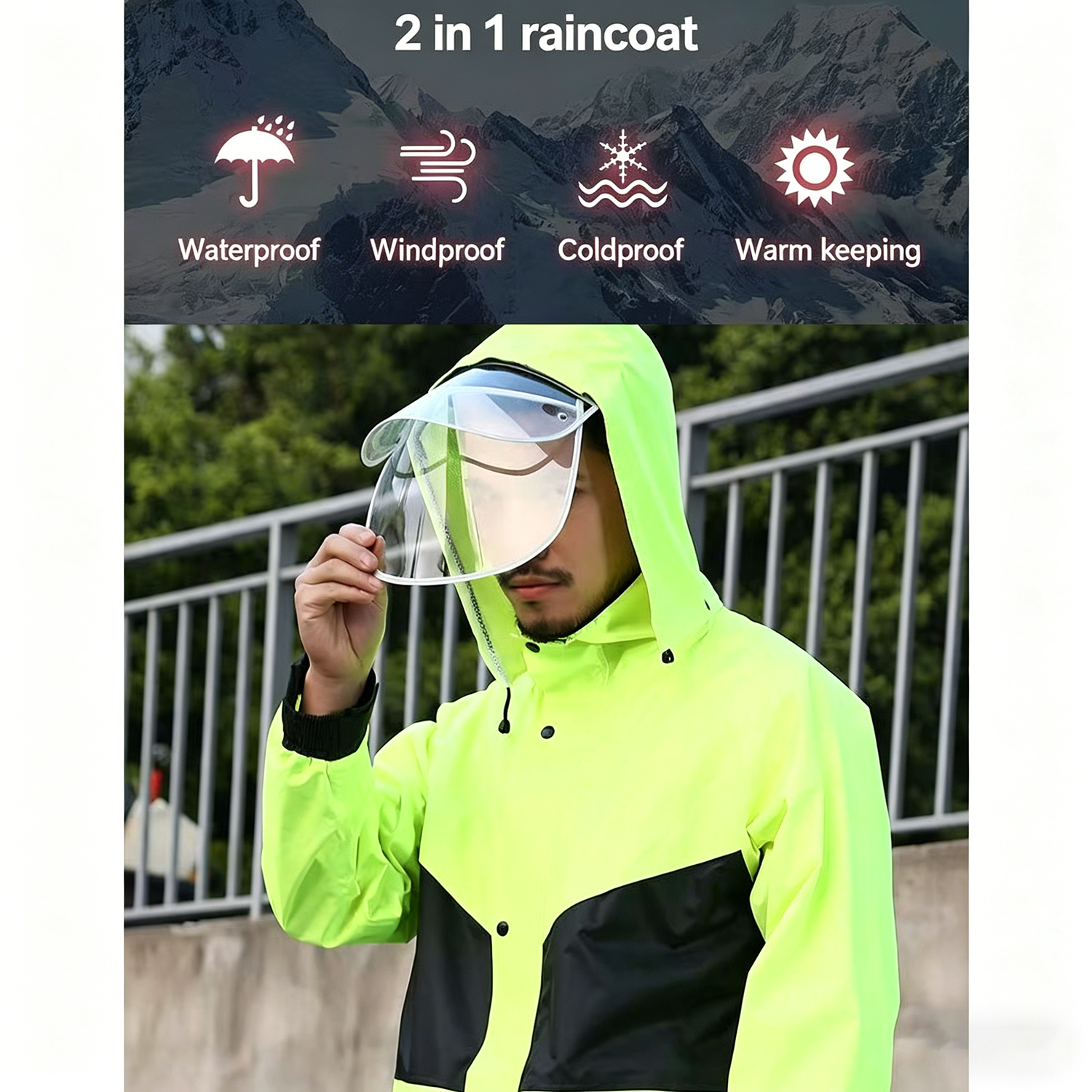 Motorcycle Raincoat Suits Men  - Gearx Motorcycle Jacket review and price