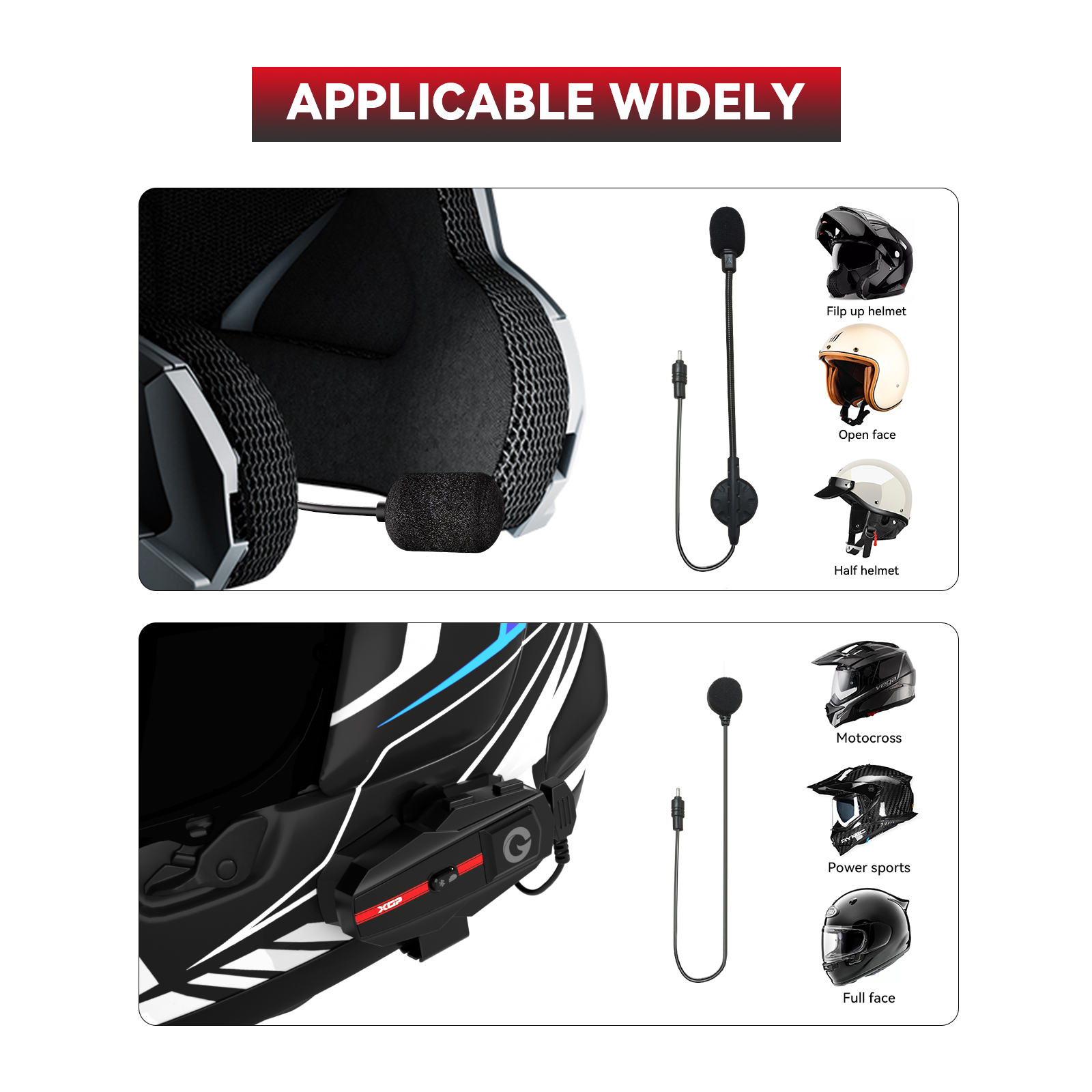 XGP X2 Motorcycle Intercom Hea - Motorcycle Gear Full Set review and price