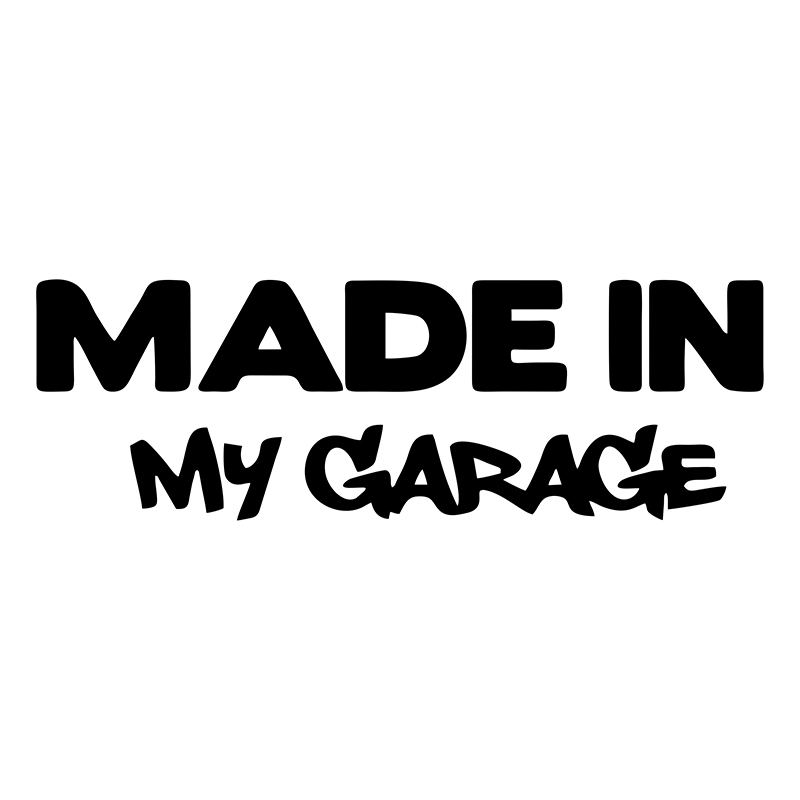 1pc MADE IN MY GARAGE Funny Ca - Motorcycle Gear White review and price