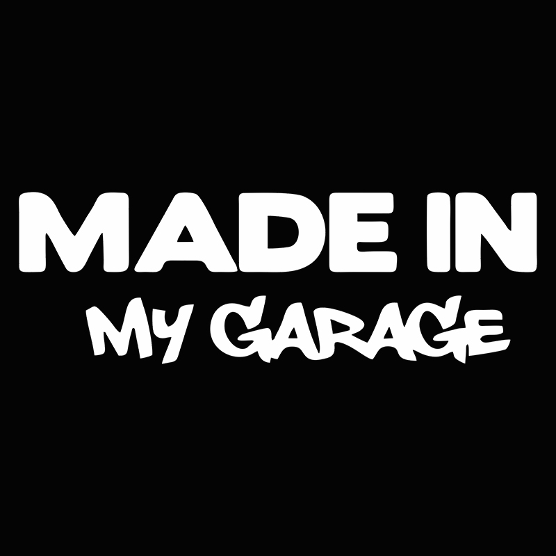 1pc MADE IN MY GARAGE Funny Ca - Motorcycle Gear White review and price