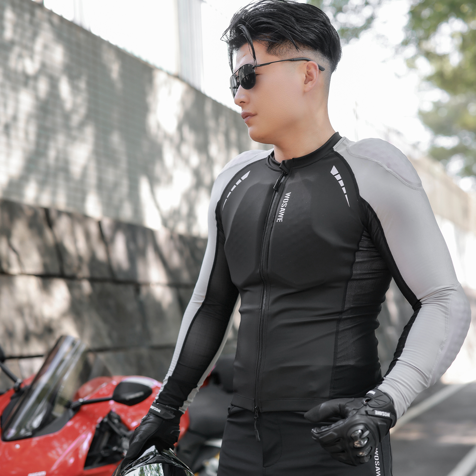 WOSAWE Mens Motorcycle Mesh Ri - Gearx Motorcycle Jacket review and price