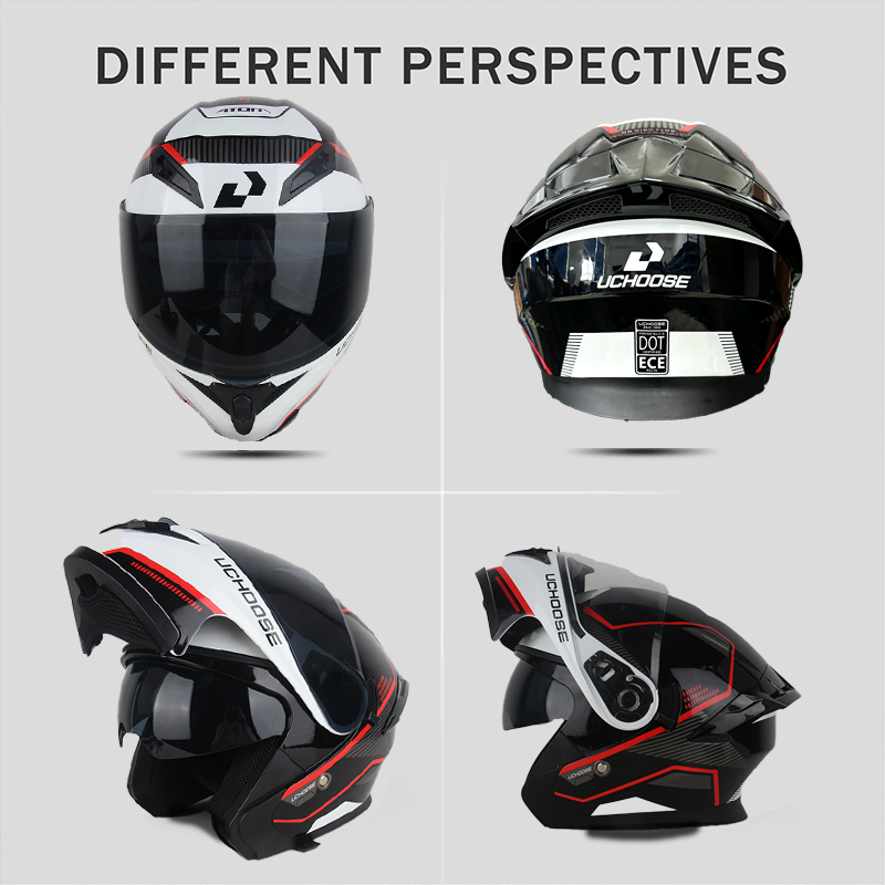 Uchoose DOT Modular helmet Ful - Motorcycle Gear Full Set review and price