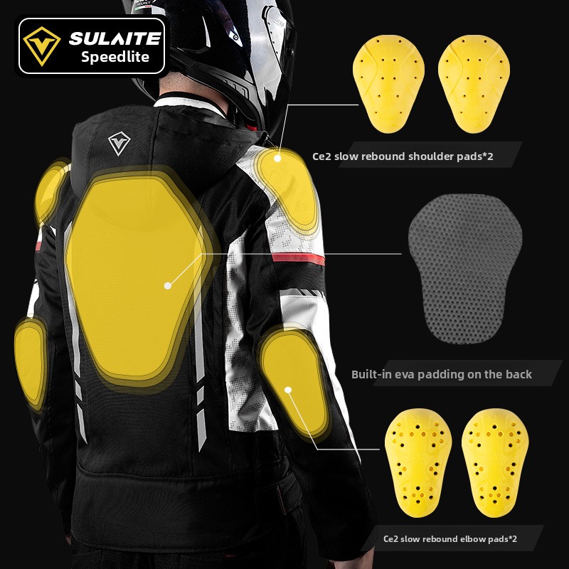 SULAITE Motorcycle Riding Jack - Motorcycle Gear White review and price