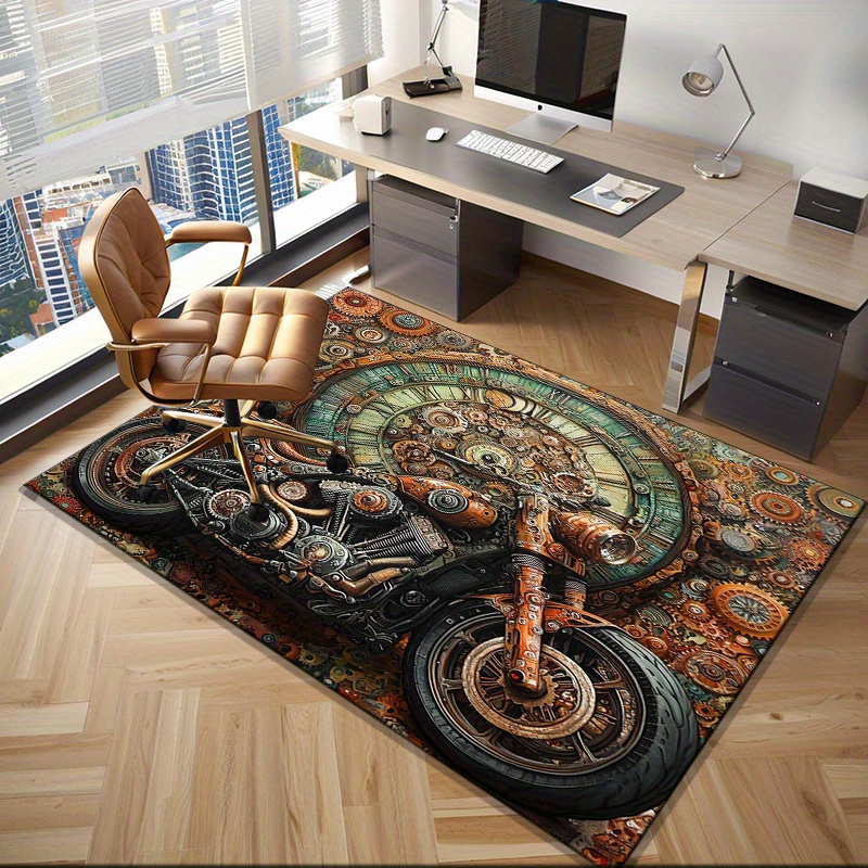 Steampunk Motorcycle Gear Rug  - Motorcycle Gear Wash review and price
