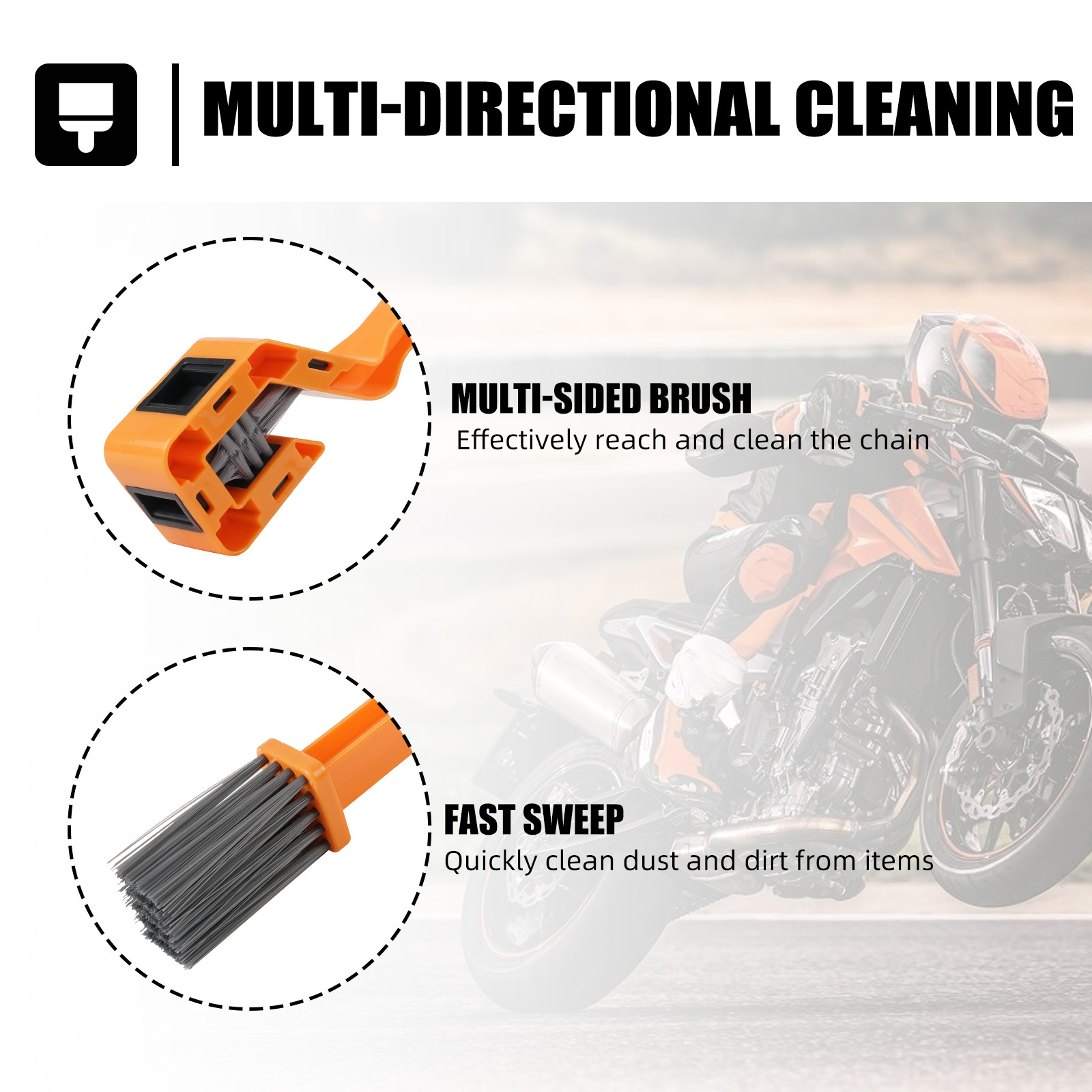 Chain Cleaning Brush Tool For  - Motorcycle Gear Wash review and price