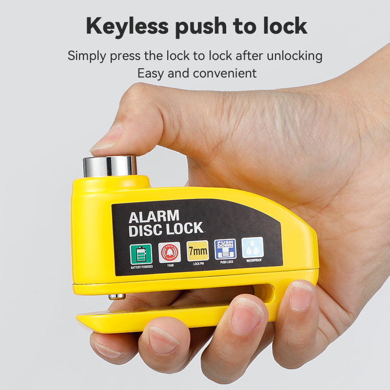 Motorcycle Alarm Lock Wheel Di - Disc Lock Brake review and price