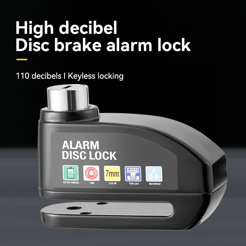 Motorcycle Alarm Lock Wheel Di - Disc Lock Brake review and price