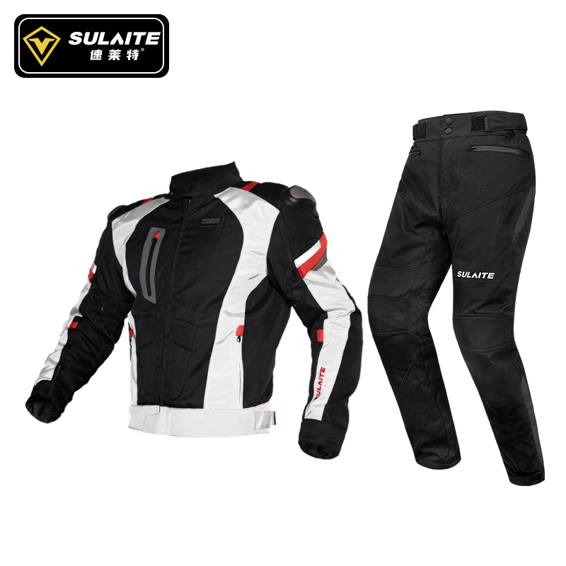 SULAITE Motorcycle Jacket Pant - Motorcycle Gear White review and price