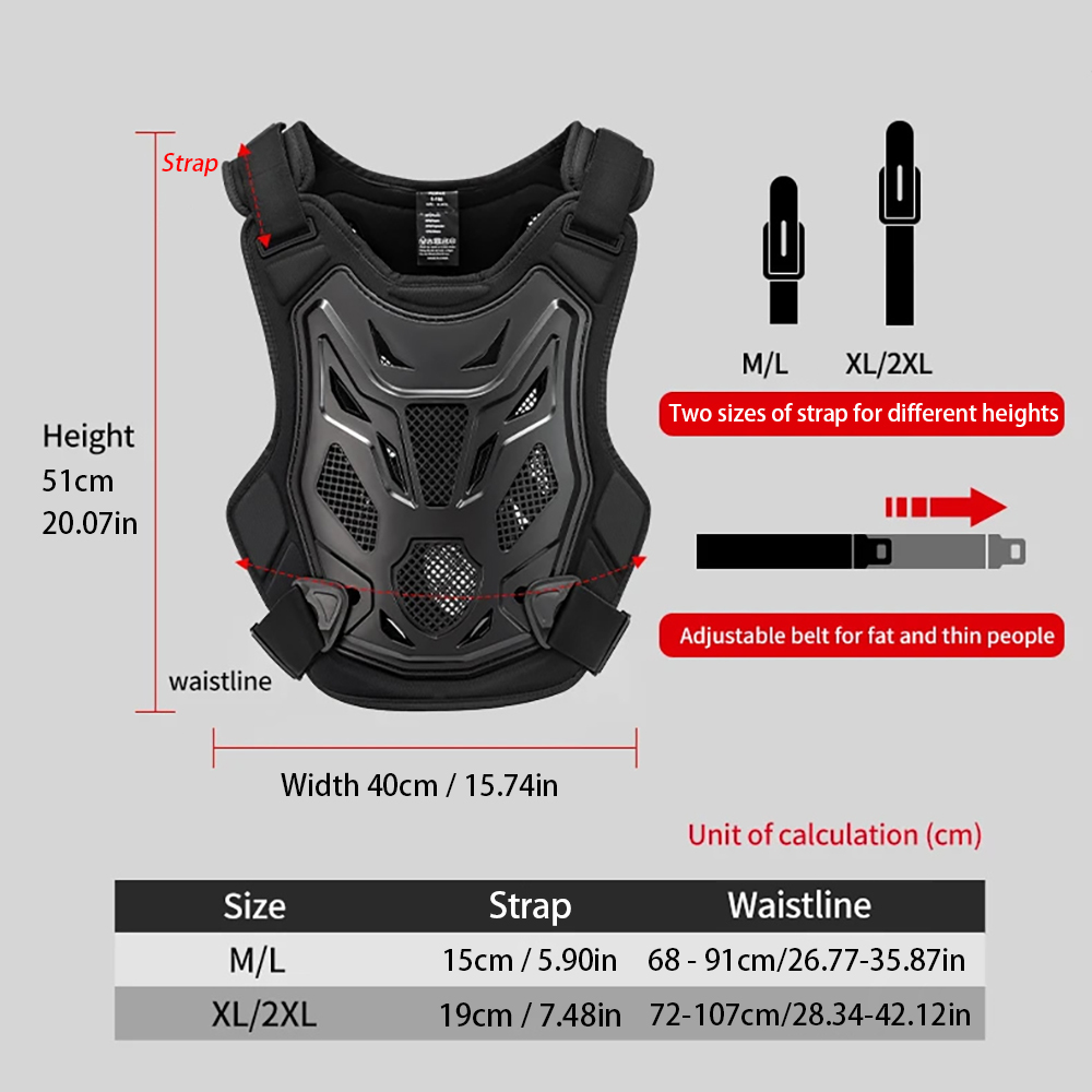 Motorcycle Body Armor Vest Men - Chest Protector Armor review and price