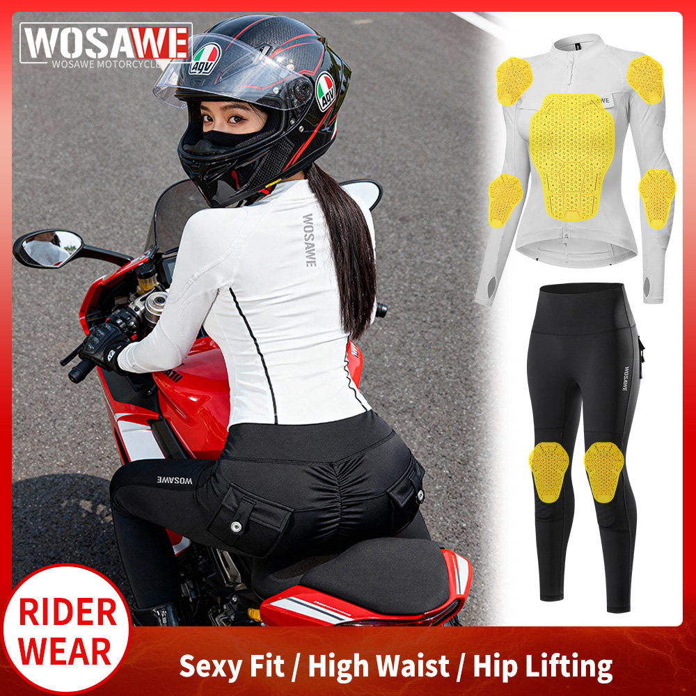 WOSAWE Women Motorcycle Jacket - Motorcycle Gear Jacket And Pants review and price