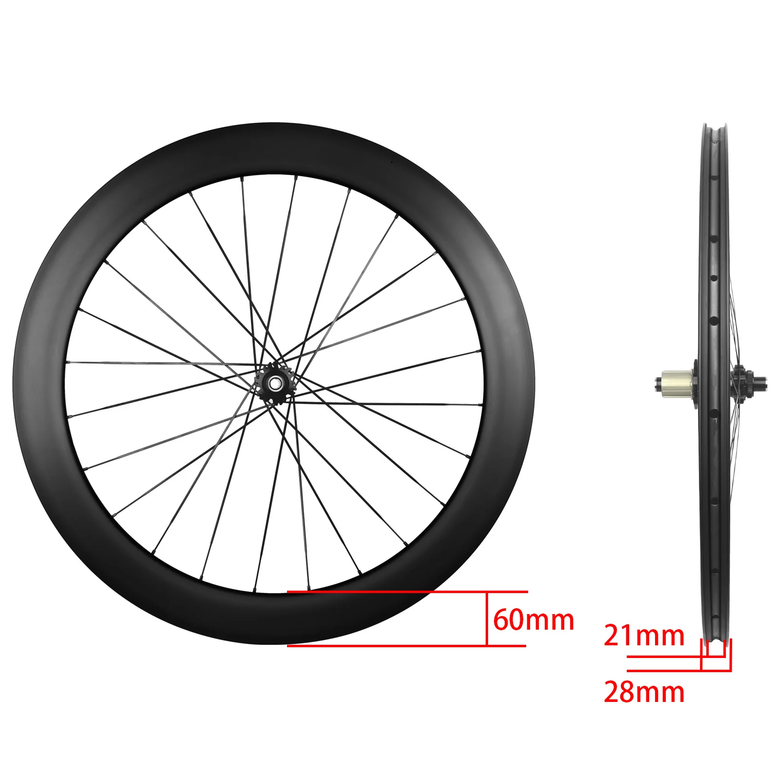 For RUJIXU 700c 60mm Carbon Wh - Disc Lock Brake review and price