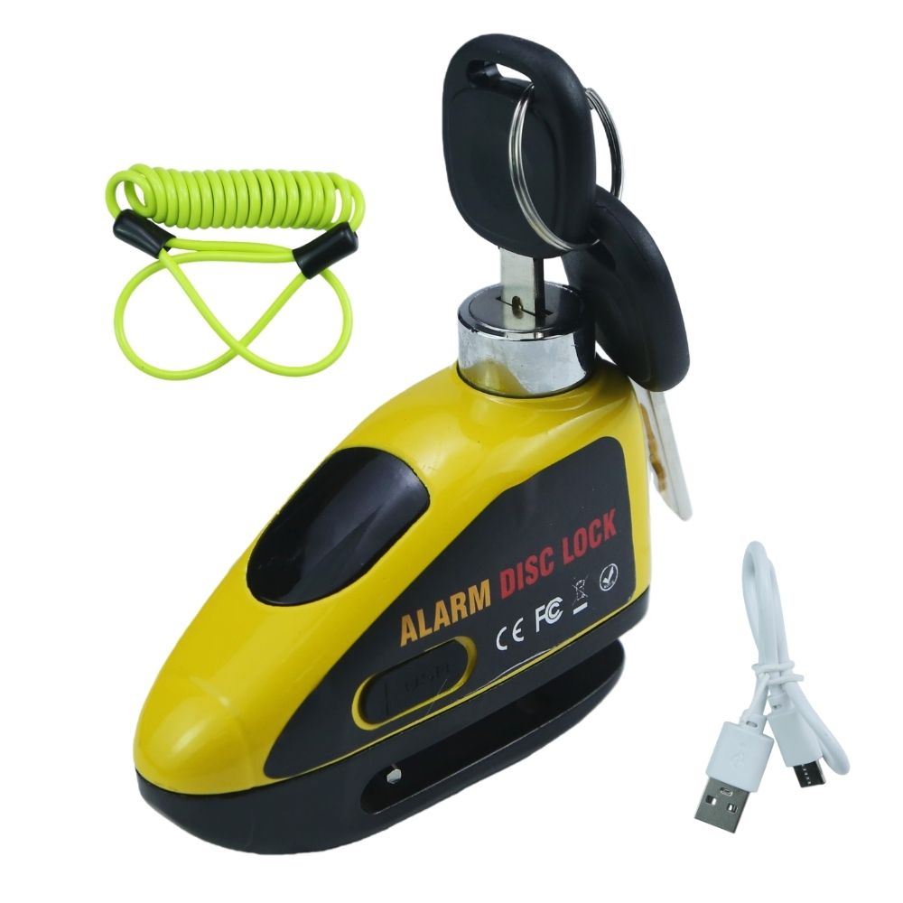 Rechargeable 140dB Motorcycle  - Disc Lock Brake review and price